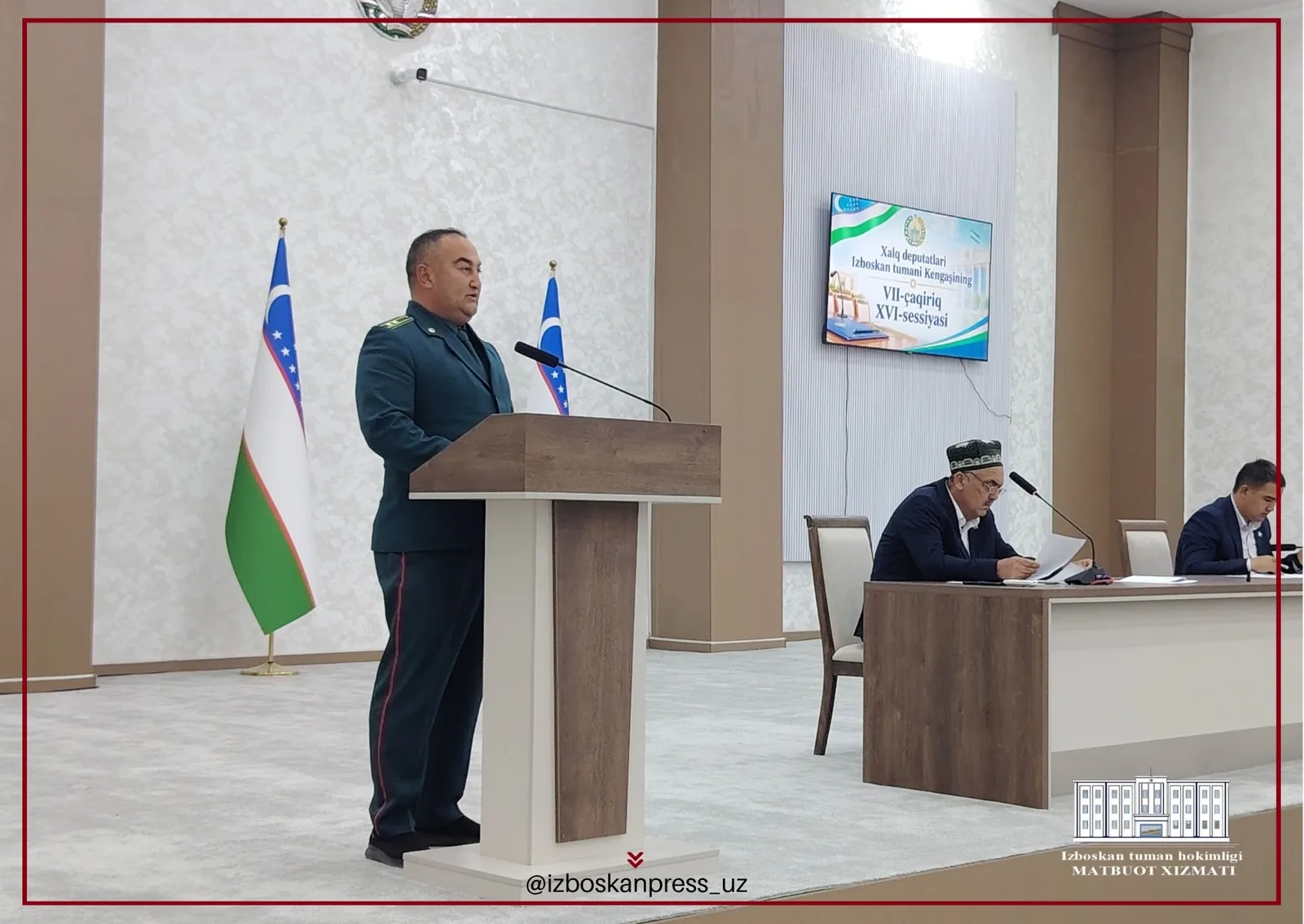 Izboskan tumani Kengashining navbatdagi sessiyasi bo'lib o'tdi