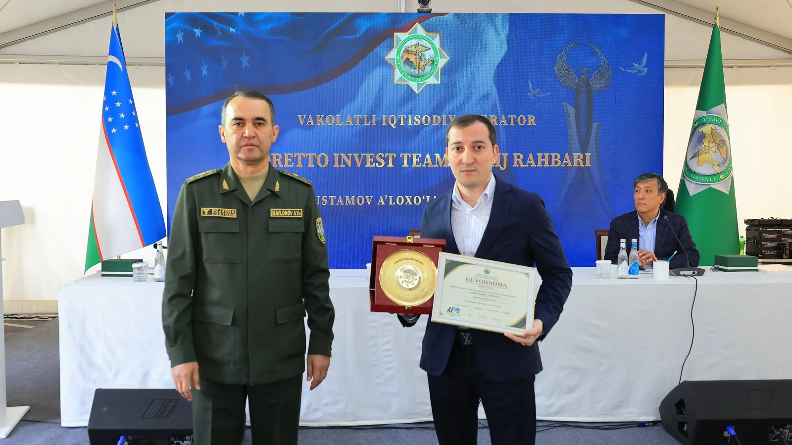 Andijonlik bir guruh tadbirkor bojxona nominatsiyalari bilan taqdirlandi