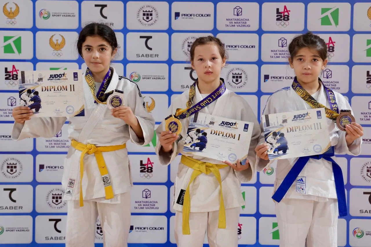 Marhamatlik qizlar Toshkentdagi xalqaro dzyudo turnirida olti medal qo'lga kiritdi